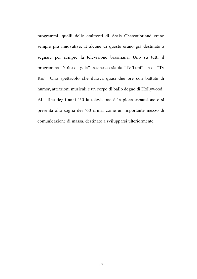 Anteprima della tesi: O telejornal. Informazione e televisione in Brasile, Pagina 15
