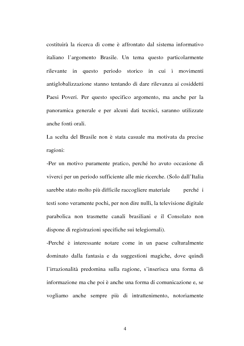 Anteprima della tesi: O telejornal. Informazione e televisione in Brasile, Pagina 2