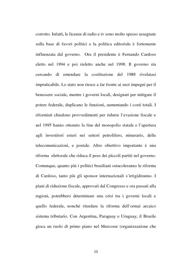 Anteprima della tesi: O telejornal. Informazione e televisione in Brasile, Pagina 8