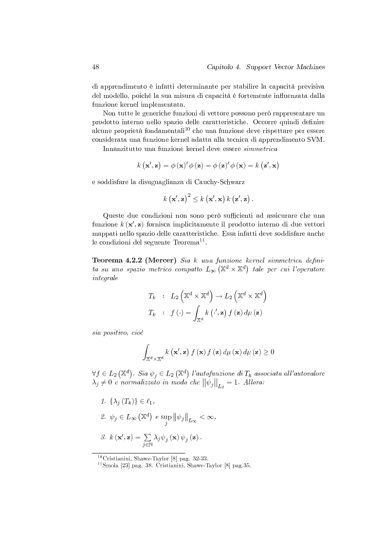 Anteprima della tesi: Support Vector Machines e apprendimento statistico per l'analisi non parametrica della regressione: nuovi sviluppi teorici, software e applicazioni finanziarie, Pagina 12