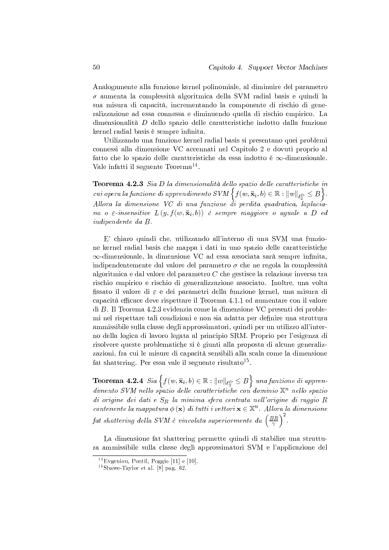 Anteprima della tesi: Support Vector Machines e apprendimento statistico per l'analisi non parametrica della regressione: nuovi sviluppi teorici, software e applicazioni finanziarie, Pagina 14
