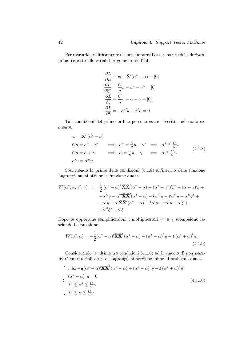 Anteprima della tesi: Support Vector Machines e apprendimento statistico per l'analisi non parametrica della regressione: nuovi sviluppi teorici, software e applicazioni finanziarie, Pagina 6