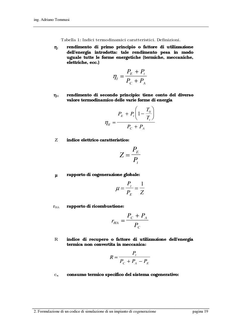 Anteprima della tesi: Formulazione e validazione di un programma di simulazione di un sistema cogenerativo a servizio di un presidio ospedaliero, Pagina 13