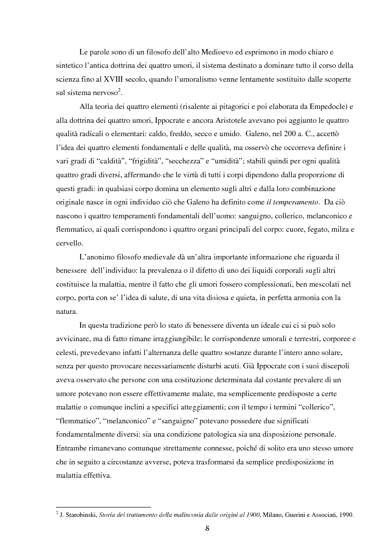 Anteprima della tesi: Amleto e la figura del melanconico nella drammaturgia elisabettiana, Pagina 5
