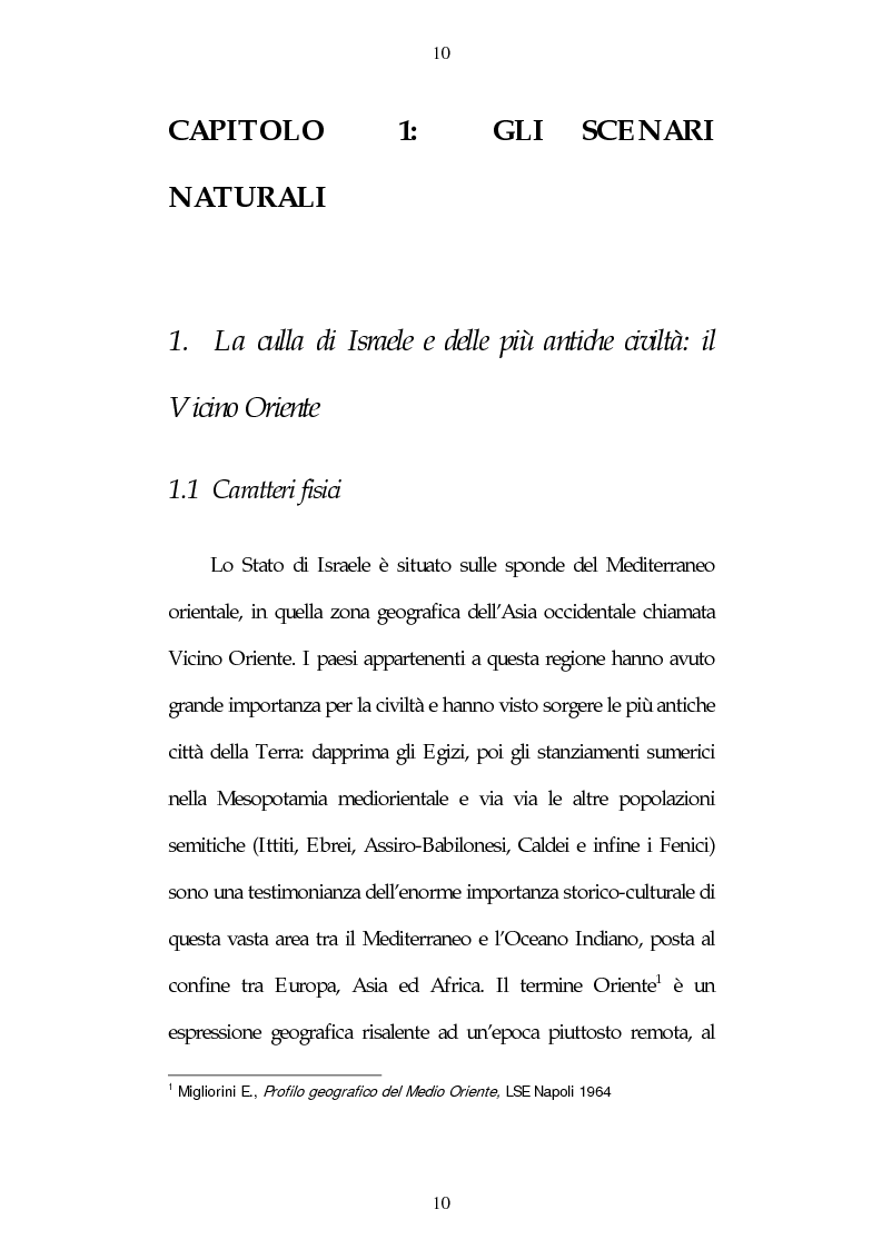 Anteprima della tesi: Israele: aspetti e problemi di uno stato piccolo con una nazione molto estesa, Pagina 10