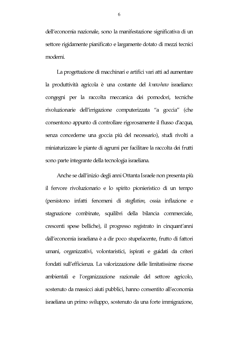 Anteprima della tesi: Israele: aspetti e problemi di uno stato piccolo con una nazione molto estesa, Pagina 6
