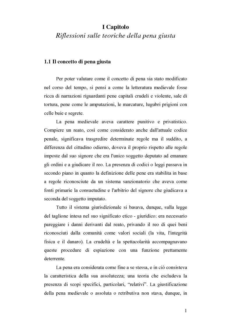 Anteprima della tesi: Dalla pena giusta alla pena utile, Pagina 6