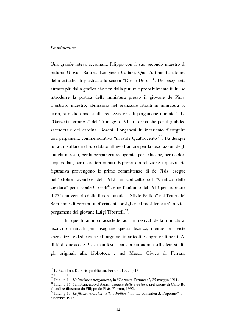 Anteprima della tesi: De Pisis al museo. Dalla collezione privata all'esposizione pubblica, Pagina 11
