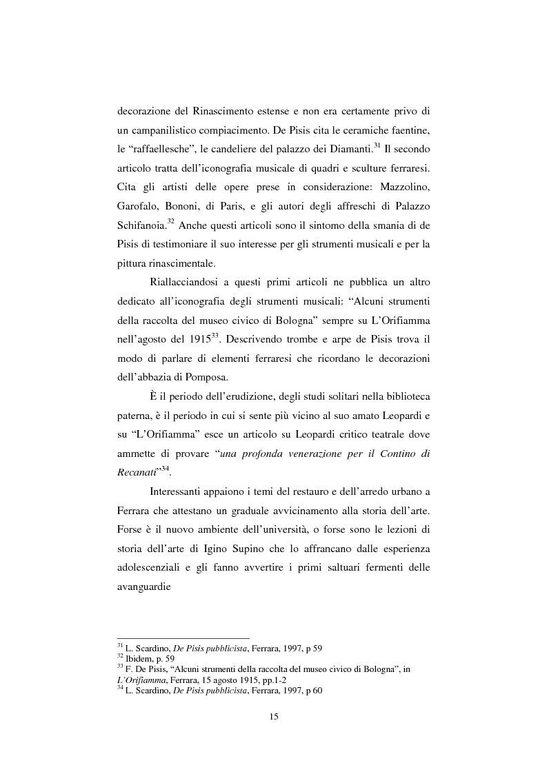 Anteprima della tesi: De Pisis al museo. Dalla collezione privata all'esposizione pubblica, Pagina 14