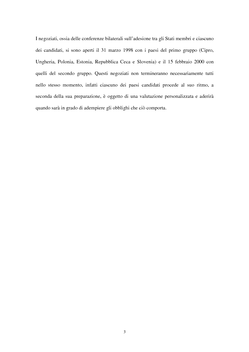Anteprima della tesi: Allargamento dell'Unione Europea ai paesi Peco: conseguenze sul settore agricolo, Pagina 6
