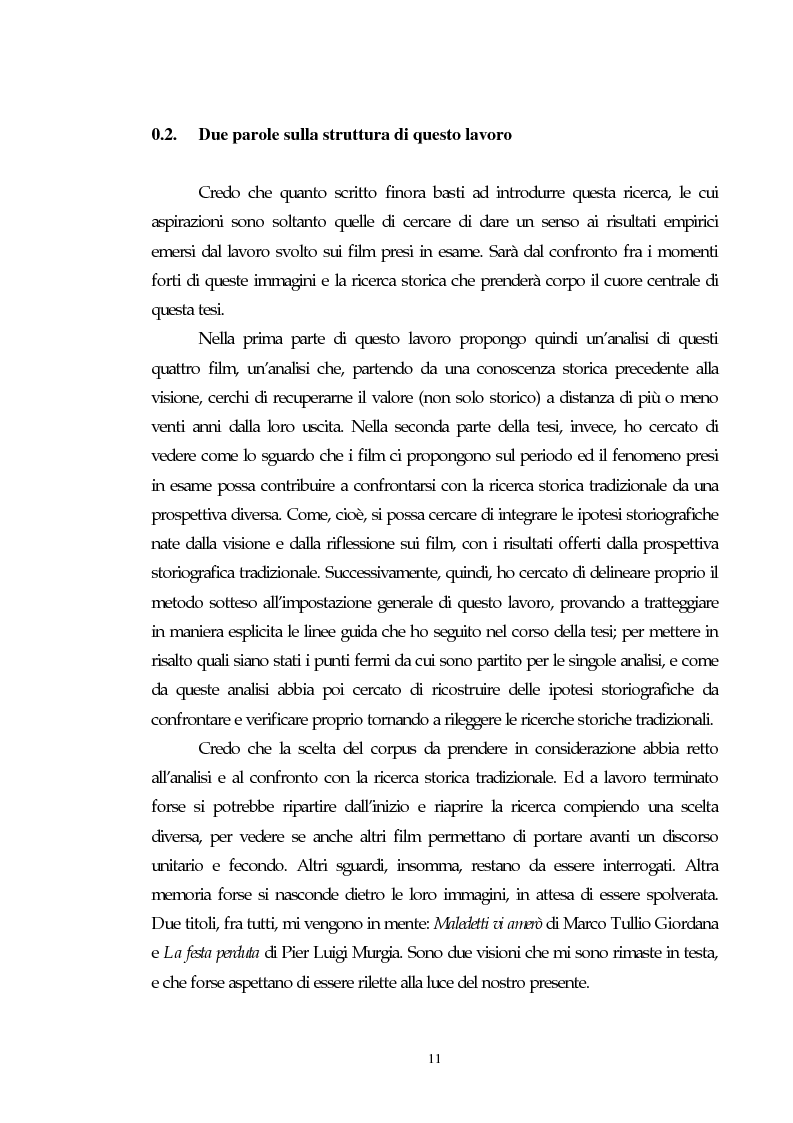 Anteprima della tesi: Il cinema e l'impatto del terrorismo sulla società italiana. Alcune ipotesi storiografiche sulla svolta degli anni Ottanta, Pagina 10