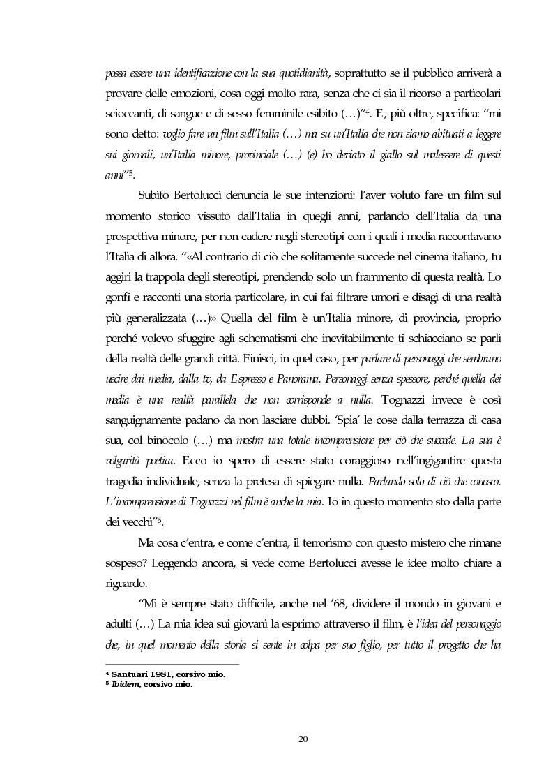 Anteprima della tesi: Il cinema e l'impatto del terrorismo sulla società italiana. Alcune ipotesi storiografiche sulla svolta degli anni Ottanta, Pagina 16