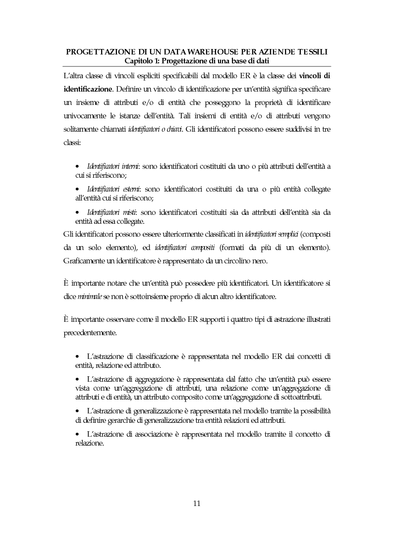 Anteprima della tesi: Progettazione di un data warehouse per aziende tessili, Pagina 10