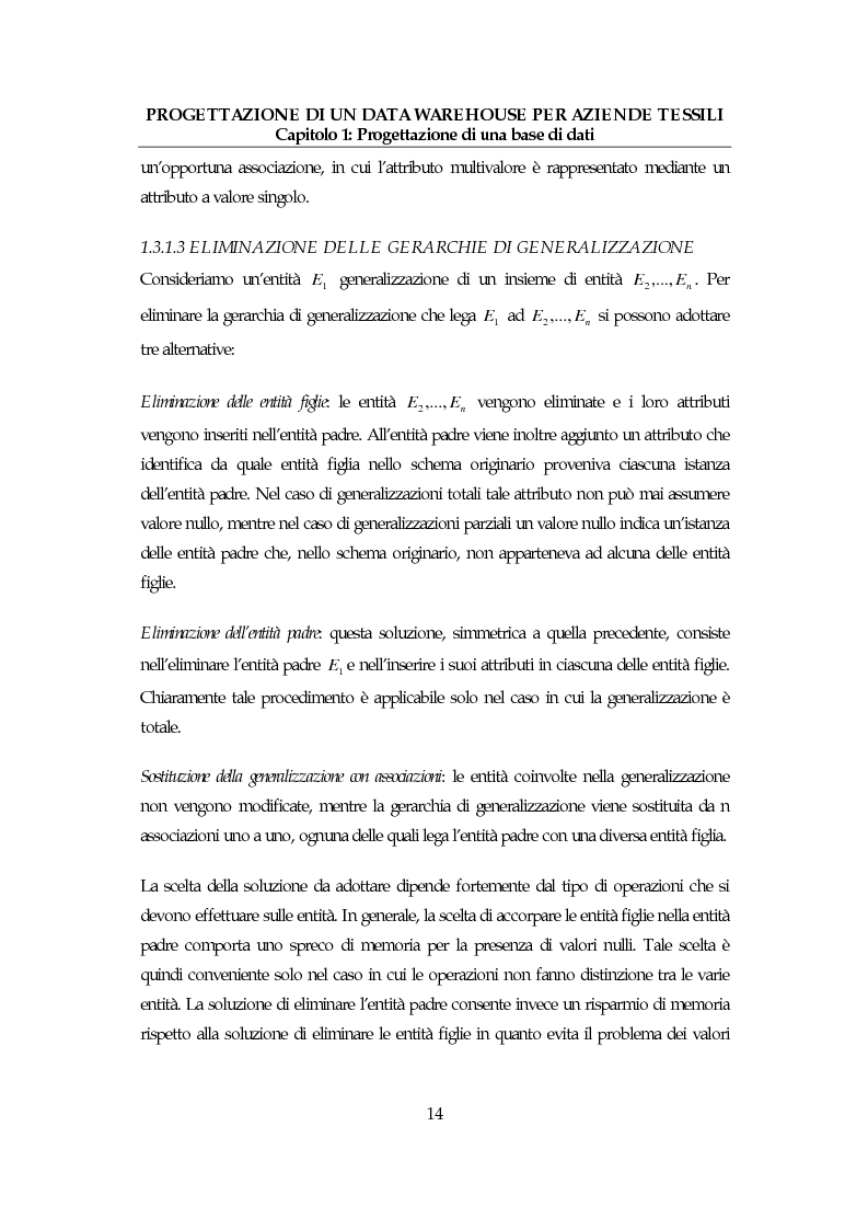 Anteprima della tesi: Progettazione di un data warehouse per aziende tessili, Pagina 13