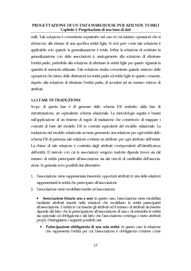 Anteprima della tesi: Progettazione di un data warehouse per aziende tessili, Pagina 14