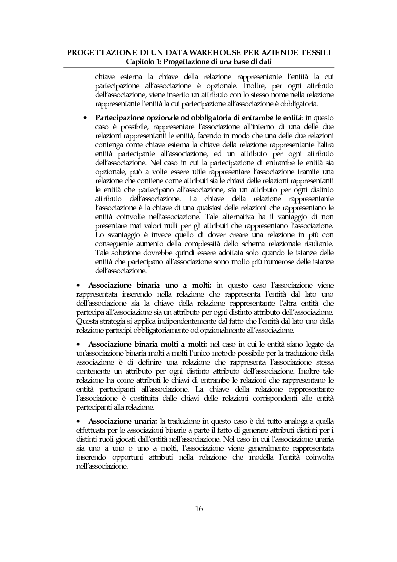 Anteprima della tesi: Progettazione di un data warehouse per aziende tessili, Pagina 15