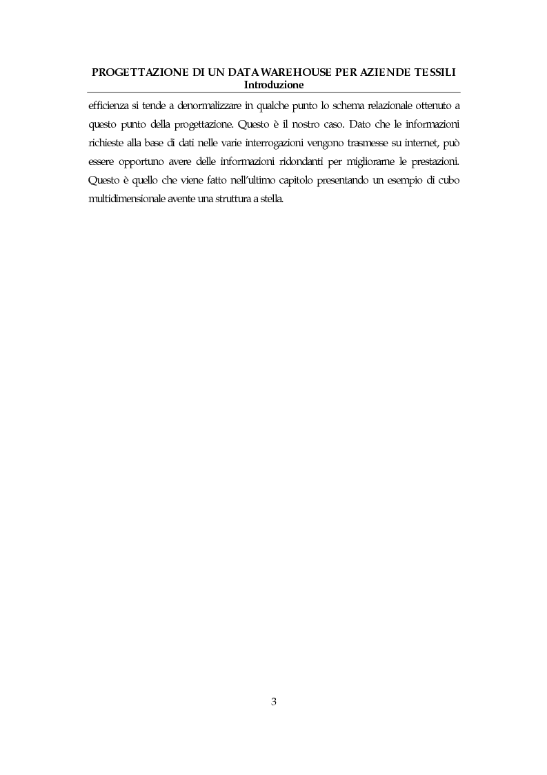 Anteprima della tesi: Progettazione di un data warehouse per aziende tessili, Pagina 3