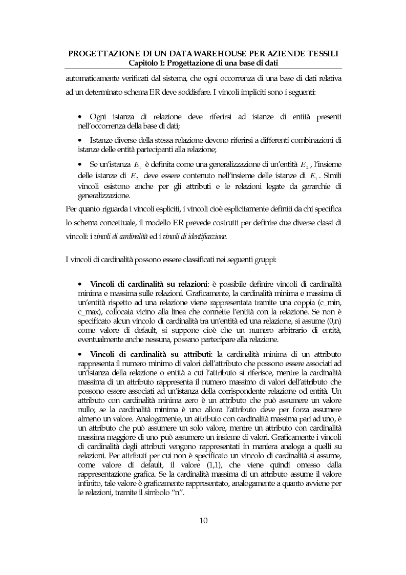 Anteprima della tesi: Progettazione di un data warehouse per aziende tessili, Pagina 9