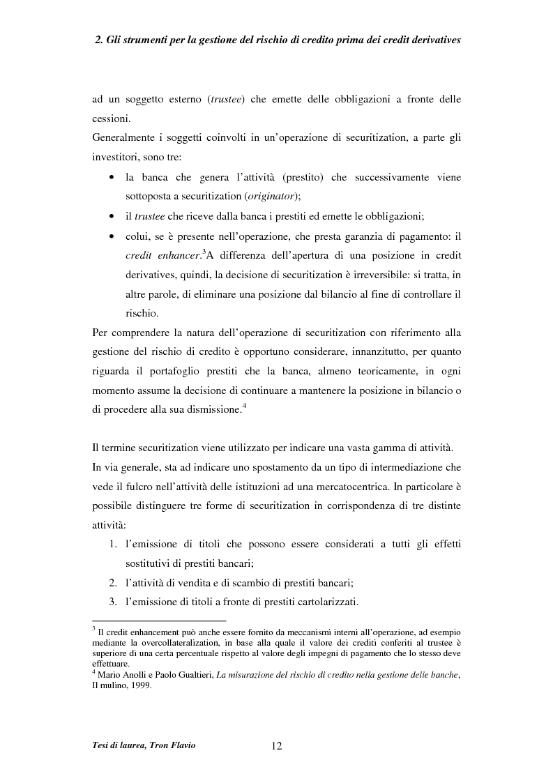 Anteprima della tesi: Il mercato dei credit derivatives, Pagina 11