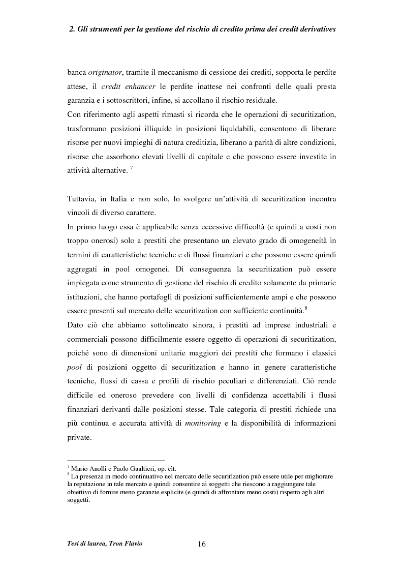 Anteprima della tesi: Il mercato dei credit derivatives, Pagina 15