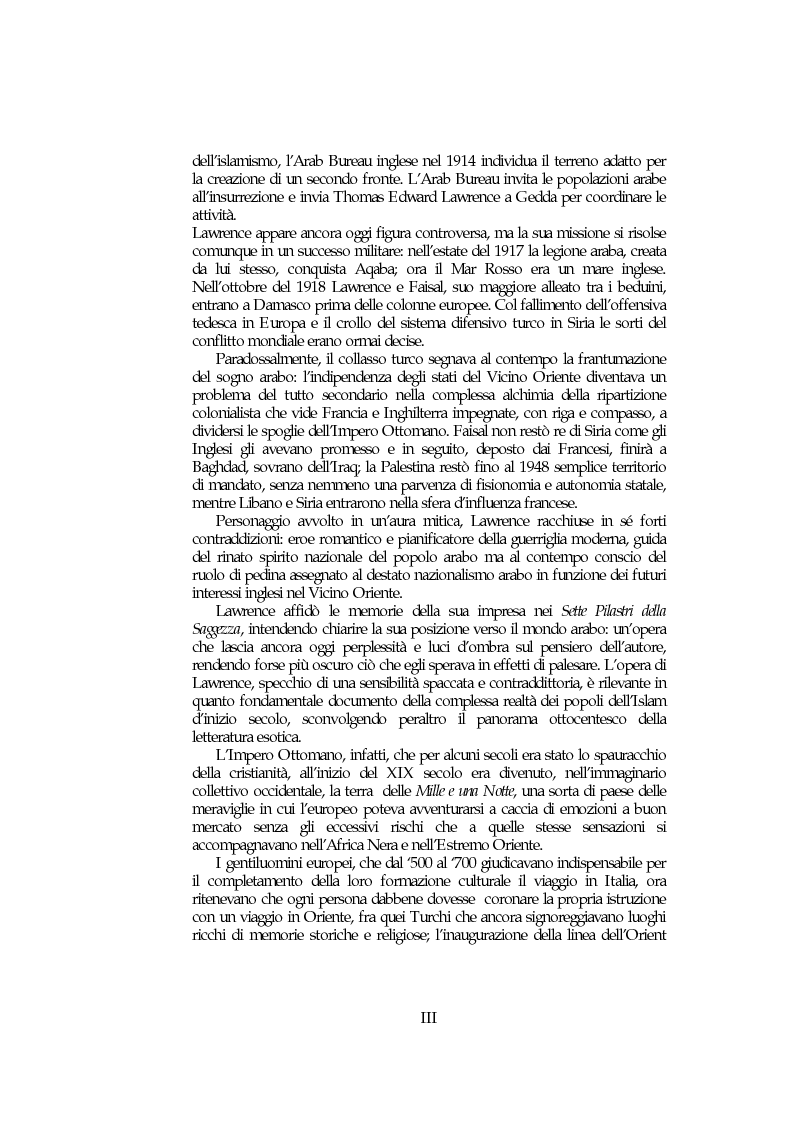 Anteprima della tesi: Il mondo arabo nel pensiero e nell'azione di Lawrence d'Arabia, Pagina 2