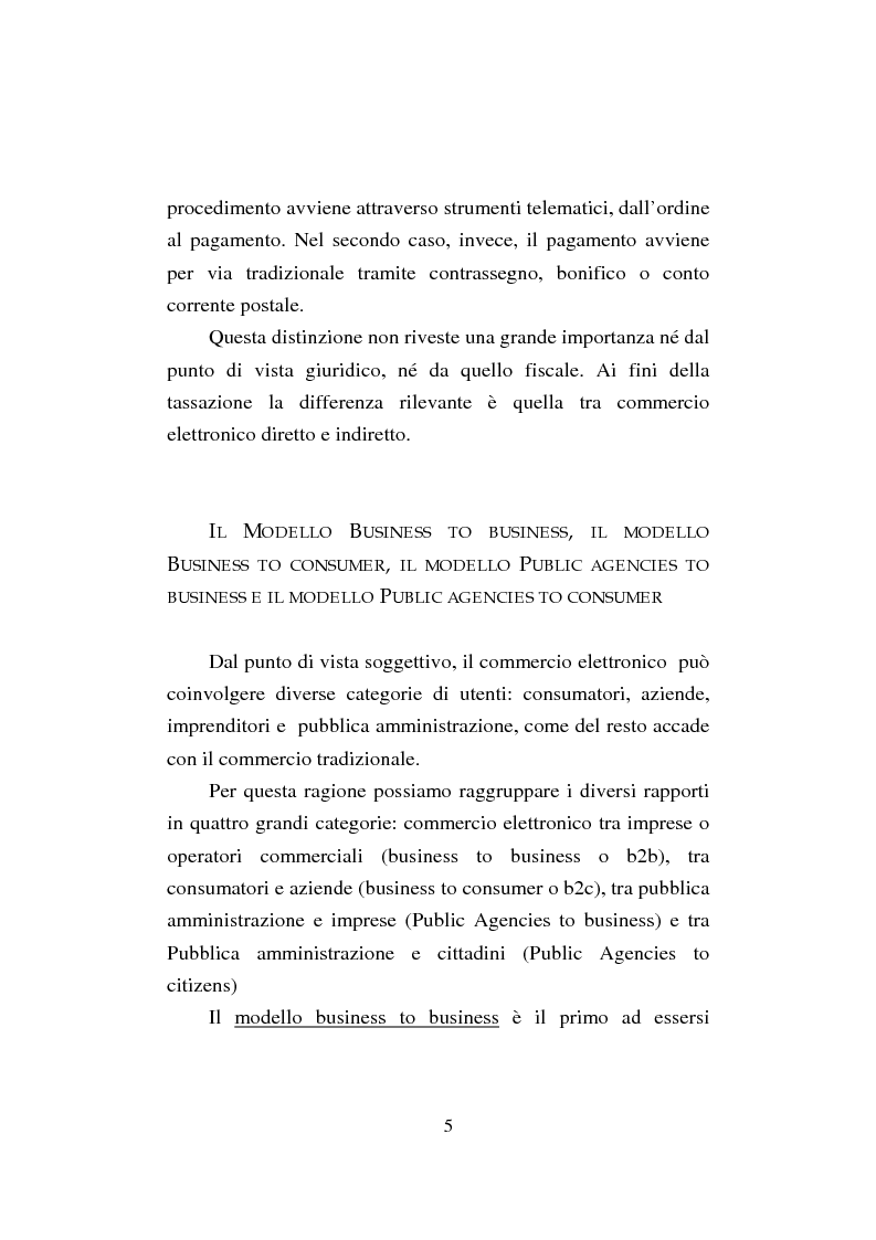 Anteprima della tesi: Il commercio elettronico. Profili giuridici della tutela del consumatore, Pagina 5
