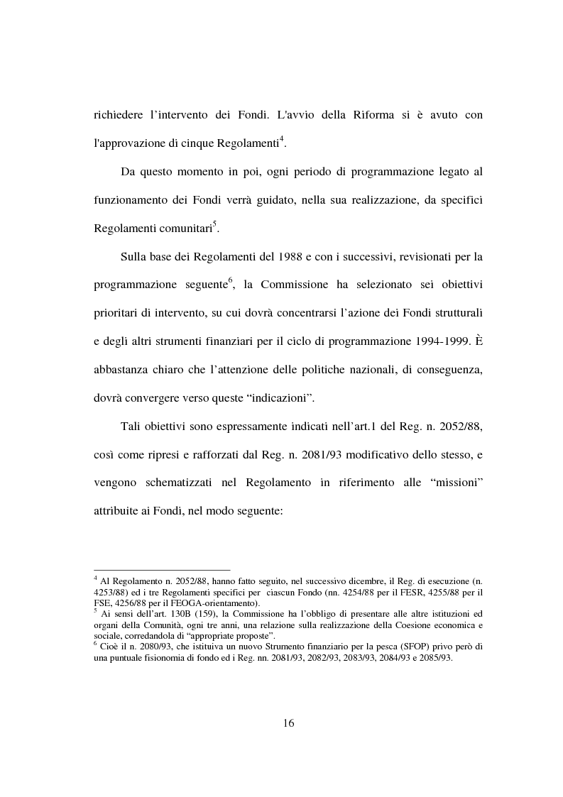 Anteprima della tesi: I fondi strutturali nella politica economica europea, Pagina 12