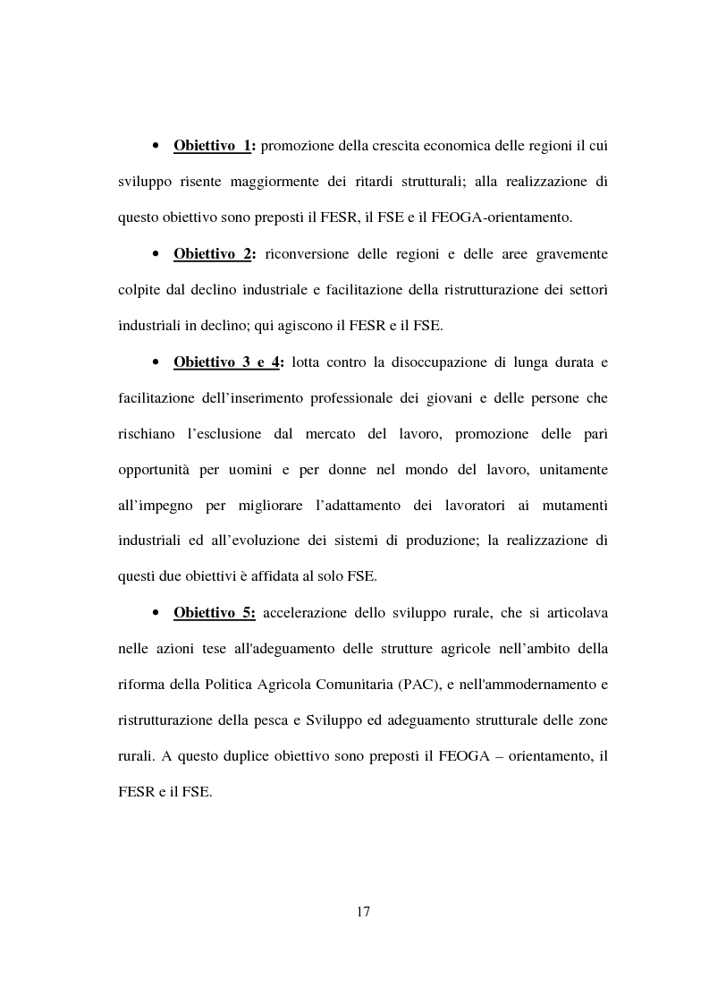 Anteprima della tesi: I fondi strutturali nella politica economica europea, Pagina 13