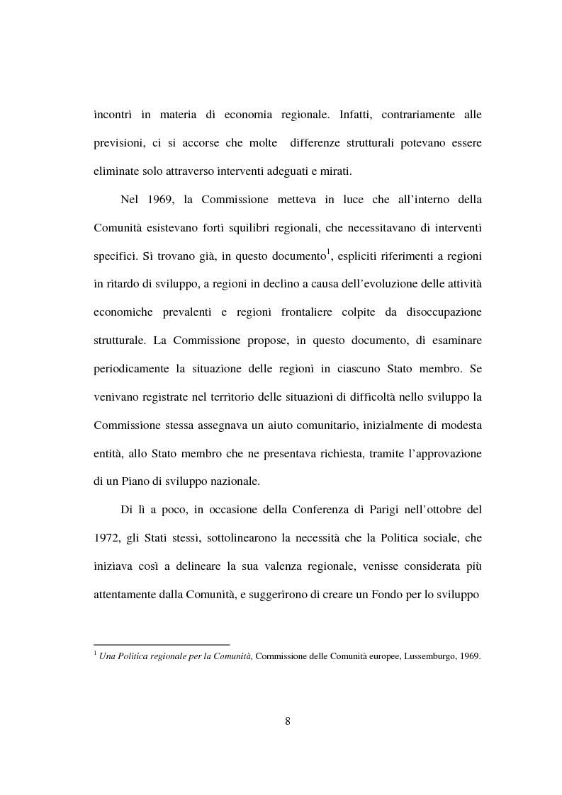Anteprima della tesi: I fondi strutturali nella politica economica europea, Pagina 4
