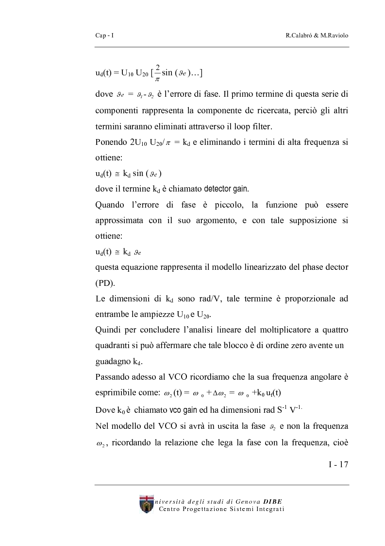 Anteprima della tesi: Progetto di un sintetizzatore a PLL per frequenze 25, 50, 75 Mhz in tecnologia CMOS 0.8 micron, Pagina 12