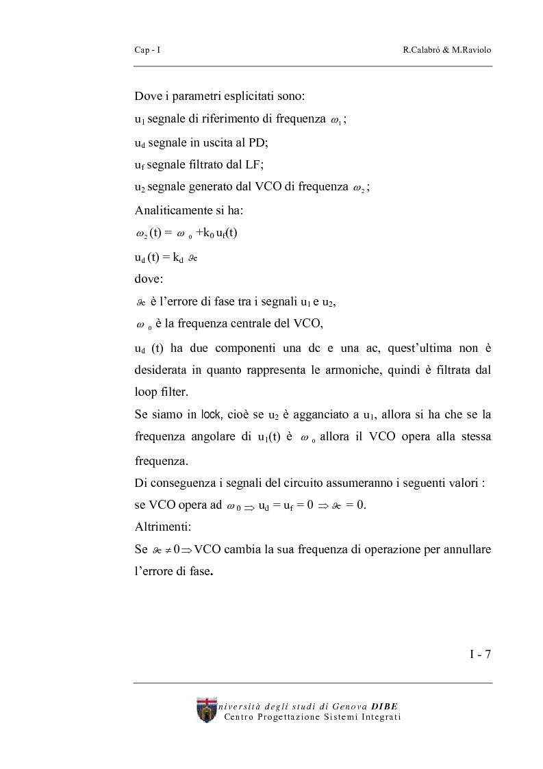 Anteprima della tesi: Progetto di un sintetizzatore a PLL per frequenze 25, 50, 75 Mhz in tecnologia CMOS 0.8 micron, Pagina 2