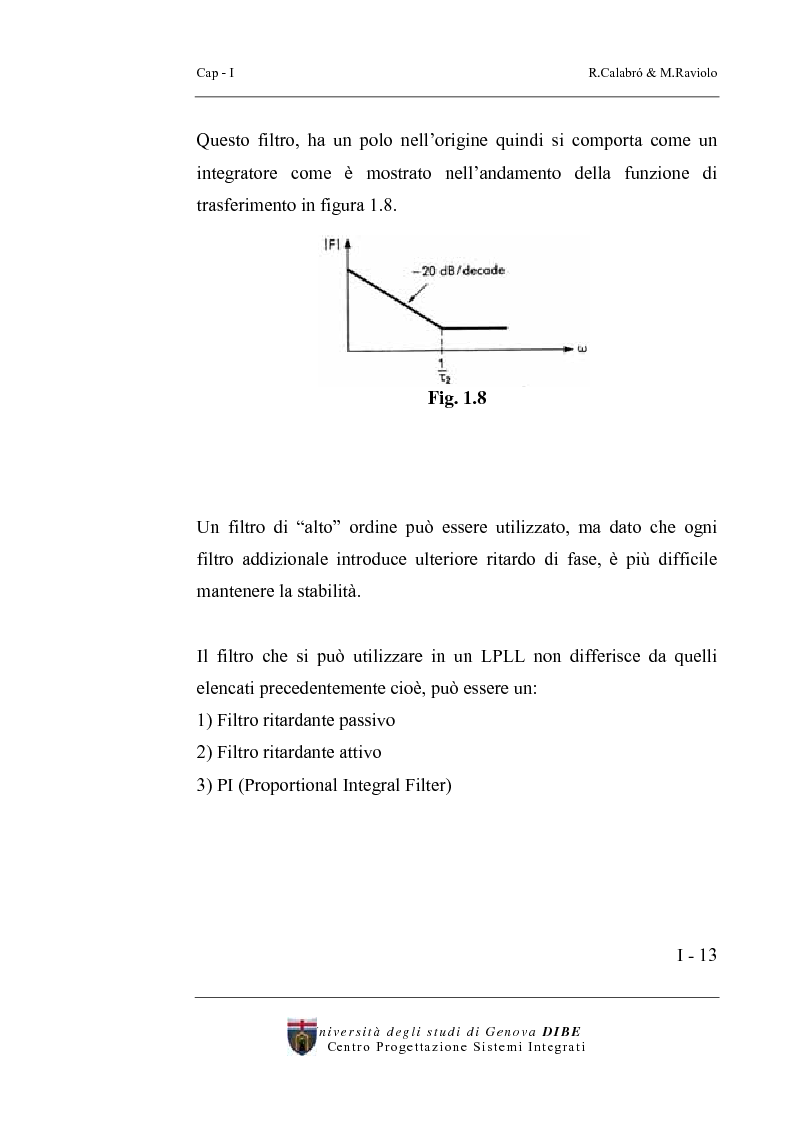 Anteprima della tesi: Progetto di un sintetizzatore a PLL per frequenze 25, 50, 75 Mhz in tecnologia CMOS 0.8 micron, Pagina 8