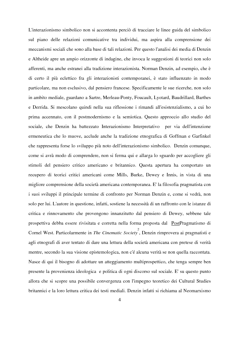 Anteprima della tesi: Recenti contributi dell'interazionismo simbolico alla ricerca sui mass media, Pagina 2