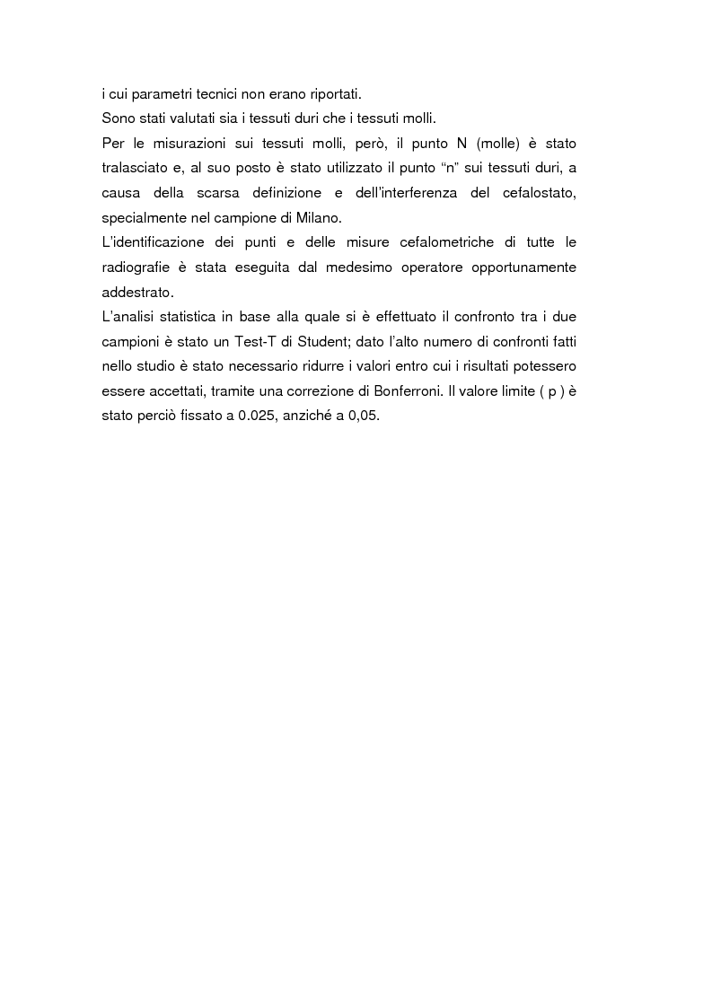 Anteprima della tesi: La crescita cranio-facciale nei pazienti affetti da labiopalatoschisi monolaterale completa: studio multicentric, Pagina 3