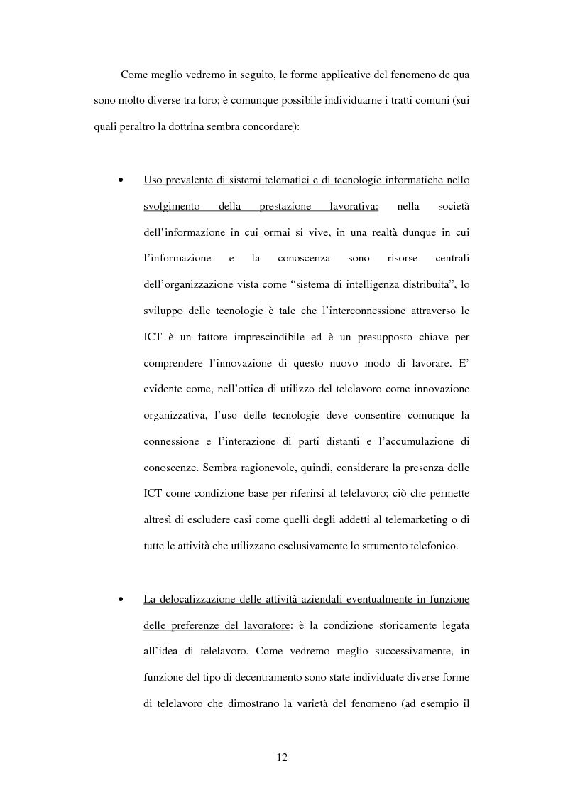 Anteprima della tesi: Il telelavoro nelle pubbliche amministrazioni, Pagina 12