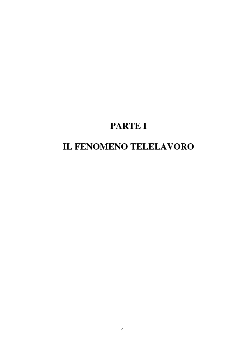 Anteprima della tesi: Il telelavoro nelle pubbliche amministrazioni, Pagina 4