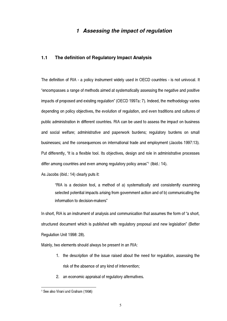 Anteprima della tesi: Governing Regulation: Regulatory Impact Analysis in the European Union, the United Kindgom and the Netherlands, Pagina 2