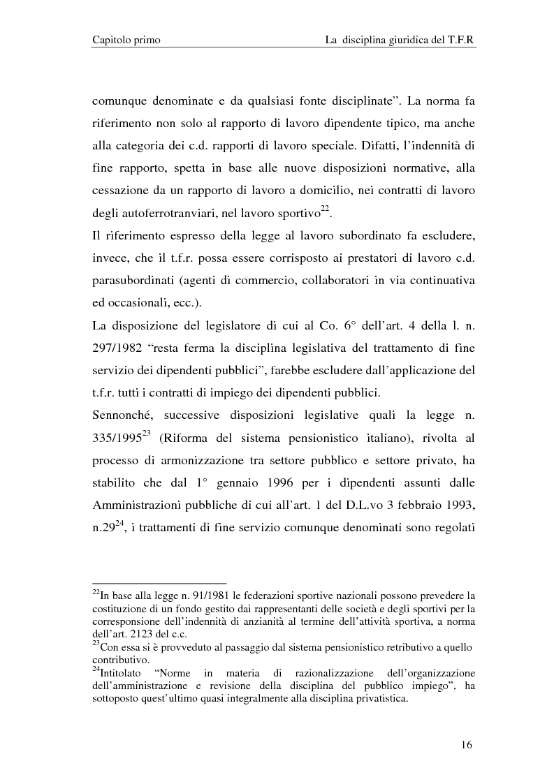 Estratto dalla tesi: Il T.F.R. e la previdenza integrativa nei bilanci S.p.A.