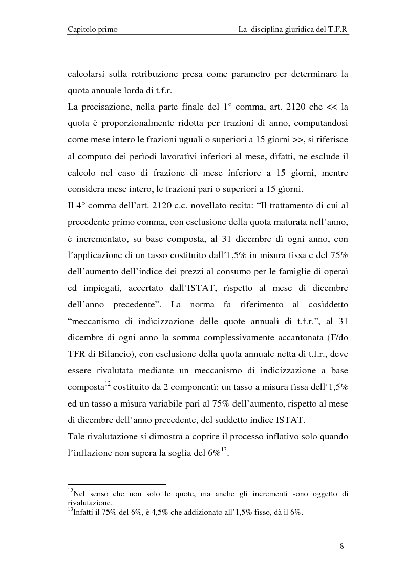 Anteprima della tesi: Il T.F.R. e la previdenza integrativa nei bilanci S.p.A., Pagina 10