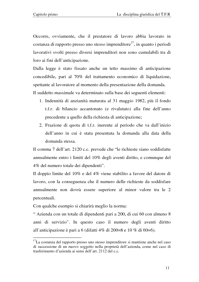 Anteprima della tesi: Il T.F.R. e la previdenza integrativa nei bilanci S.p.A., Pagina 13