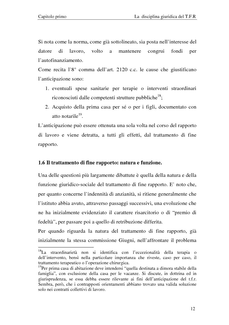 Anteprima della tesi: Il T.F.R. e la previdenza integrativa nei bilanci S.p.A., Pagina 14