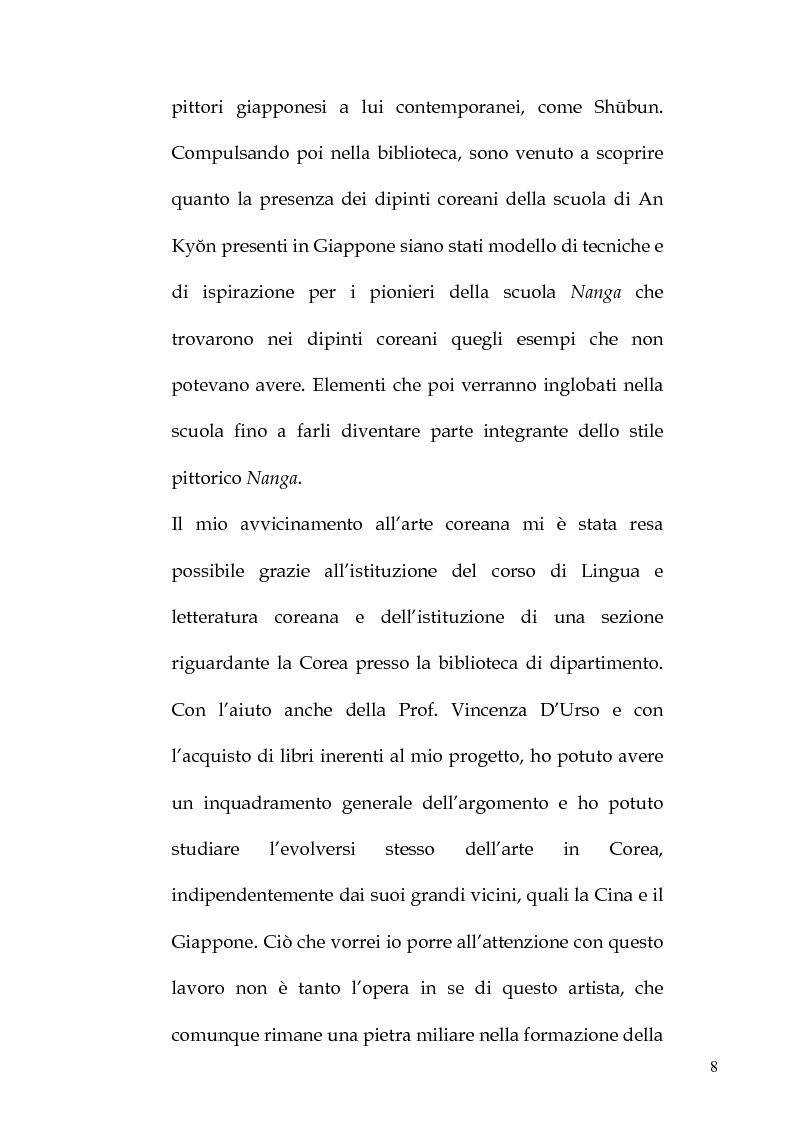 Anteprima della tesi: An Kyon il suo influsso sulla pittura giapponese: da Shubun a Chikuden, Pagina 2