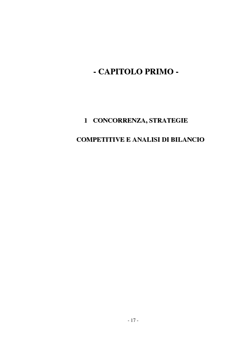 Anteprima della tesi: Tecniche di analisi della competizione, Pagina 11