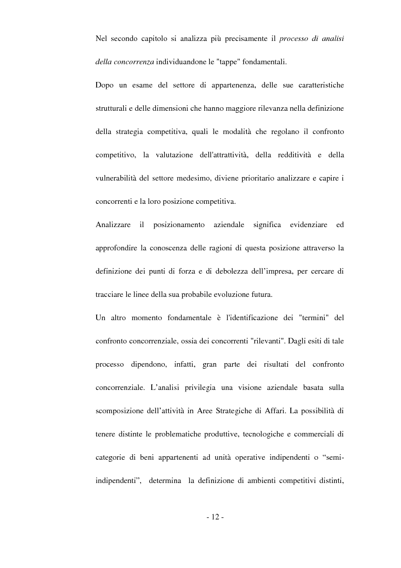 Anteprima della tesi: Tecniche di analisi della competizione, Pagina 6