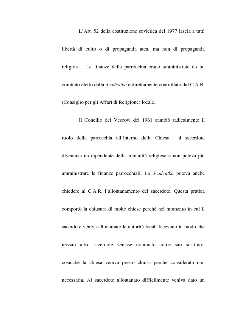 Anteprima della tesi: La Chiesa Ortodossa Russa durante il periodo sovietico, Pagina 11