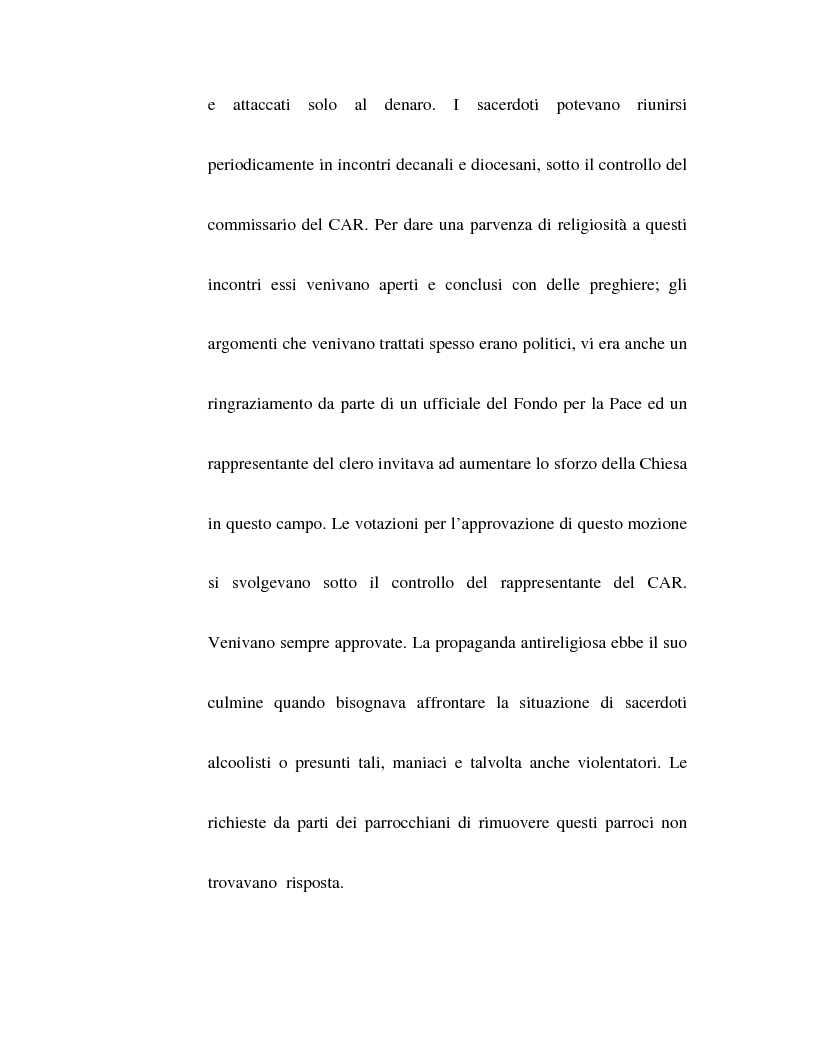 Anteprima della tesi: La Chiesa Ortodossa Russa durante il periodo sovietico, Pagina 15