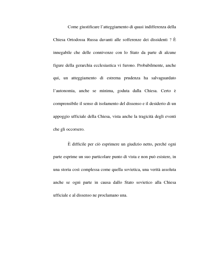 Anteprima della tesi: La Chiesa Ortodossa Russa durante il periodo sovietico, Pagina 4