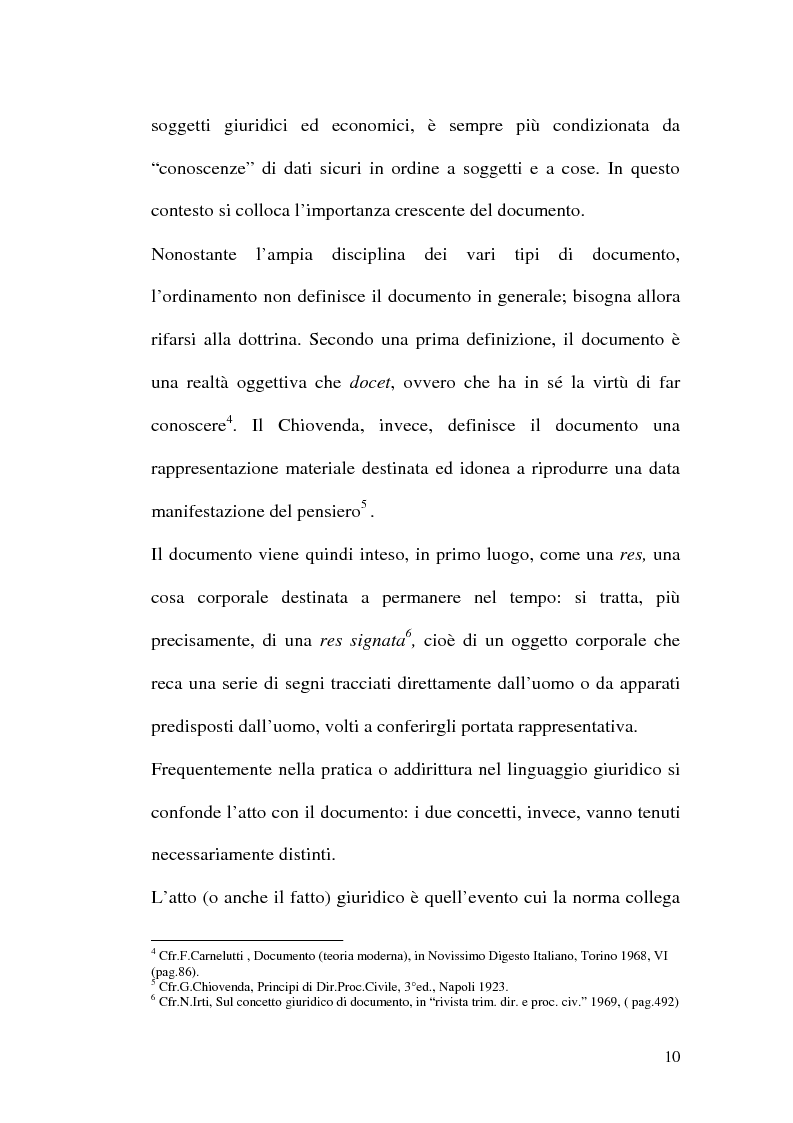 Anteprima della tesi: La firma digitale nella Pubblica Amministrazione. L'esperienza pratica dell'Ussl 9 di Treviso, Pagina 10