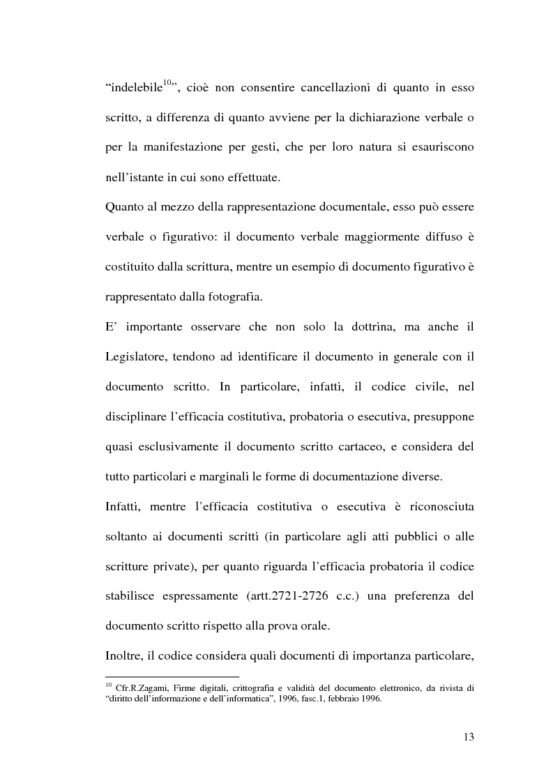 Anteprima della tesi: La firma digitale nella Pubblica Amministrazione. L'esperienza pratica dell'Ussl 9 di Treviso, Pagina 13