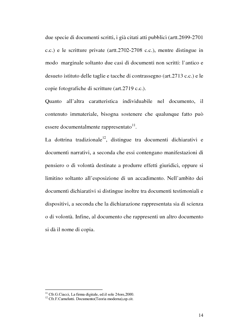 Anteprima della tesi: La firma digitale nella Pubblica Amministrazione. L'esperienza pratica dell'Ussl 9 di Treviso, Pagina 14